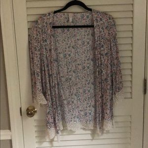 Boho open front cardigan